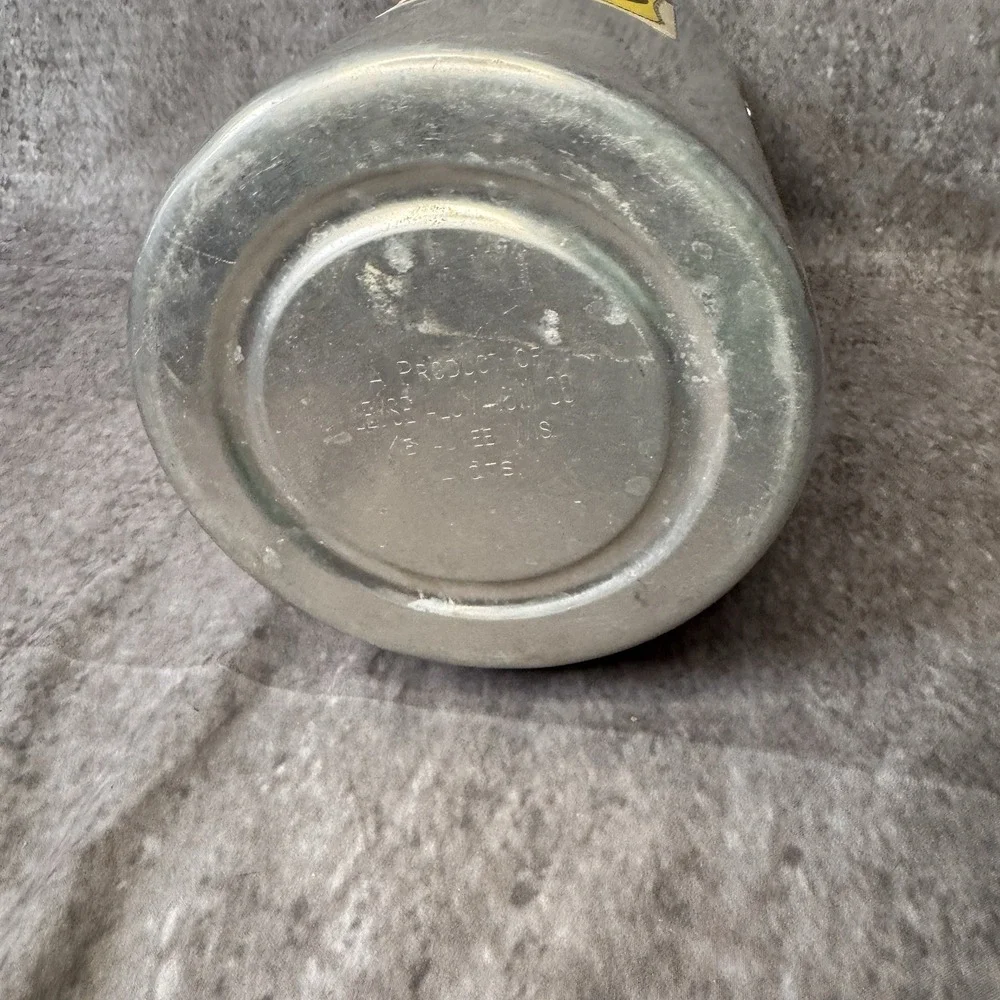 Vintage Leyse Priscilla Ware Aluminum 4 Quart 1 Gallon Milk Can Lid Wire Handle